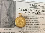 Charger l'image dans la galerie, Montre à Gousset or 18 carats O. Roty "In Labore Quies"
